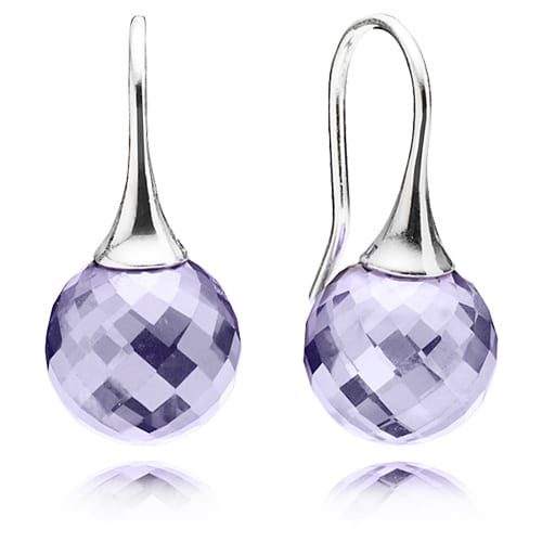 Limited Edition Morning Dew Earrings with Lavender Zirconia