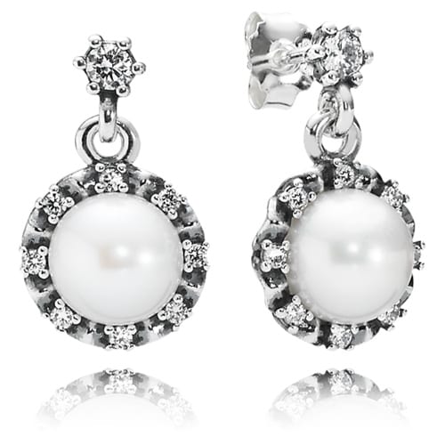 Everlasting Grace Pearl Dangle Earrings