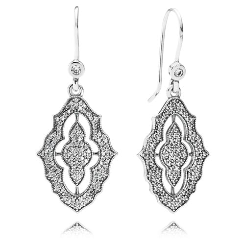 Sparkling Lace Dangle Earrings