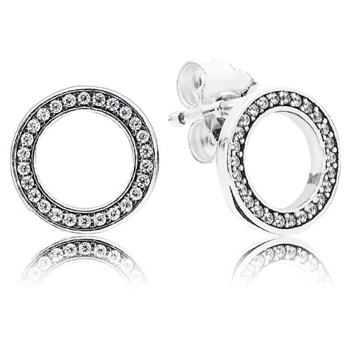 Pandora Sparkling Circle Stud Earrings