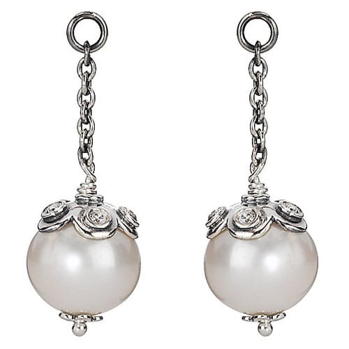 White Pearl Dangle Earring Charm