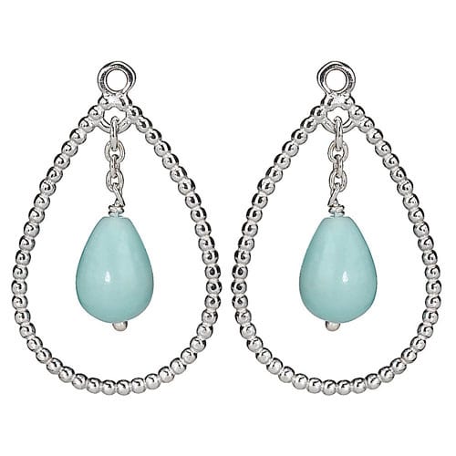Amazonite Beaded Drop Earring Charm