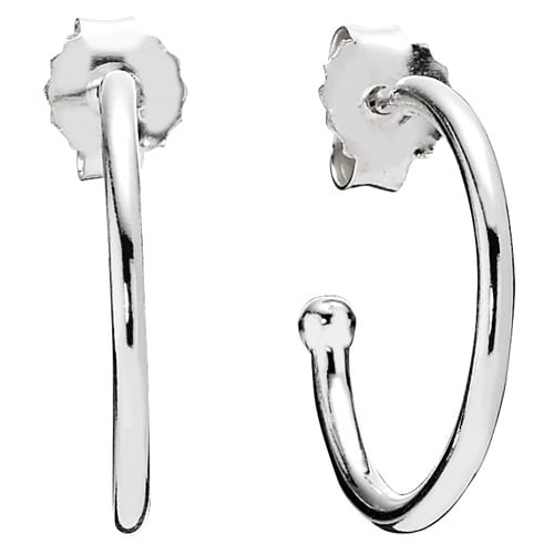 Small Round Smooth Hoop Earring Posts