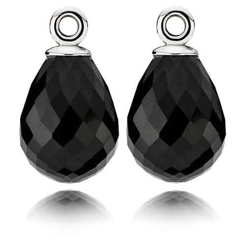 Black Murano Fascinating Beauty Earring Charm