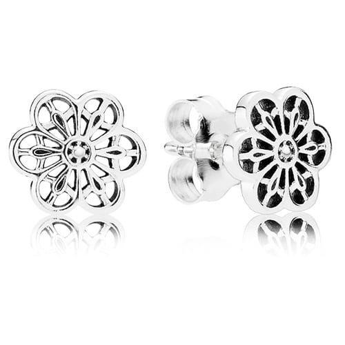 Floral Daisy Stud Earrings