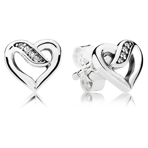 Ribbons of Love Stud Earrings
