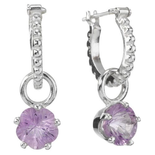 Amethyst Star Earrings