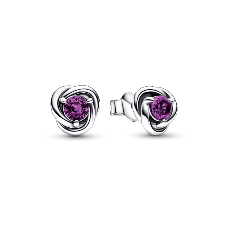 Pandora Purple Eternity Circle Stud Earrings 292334C02 292334 — Foto 1 von 1