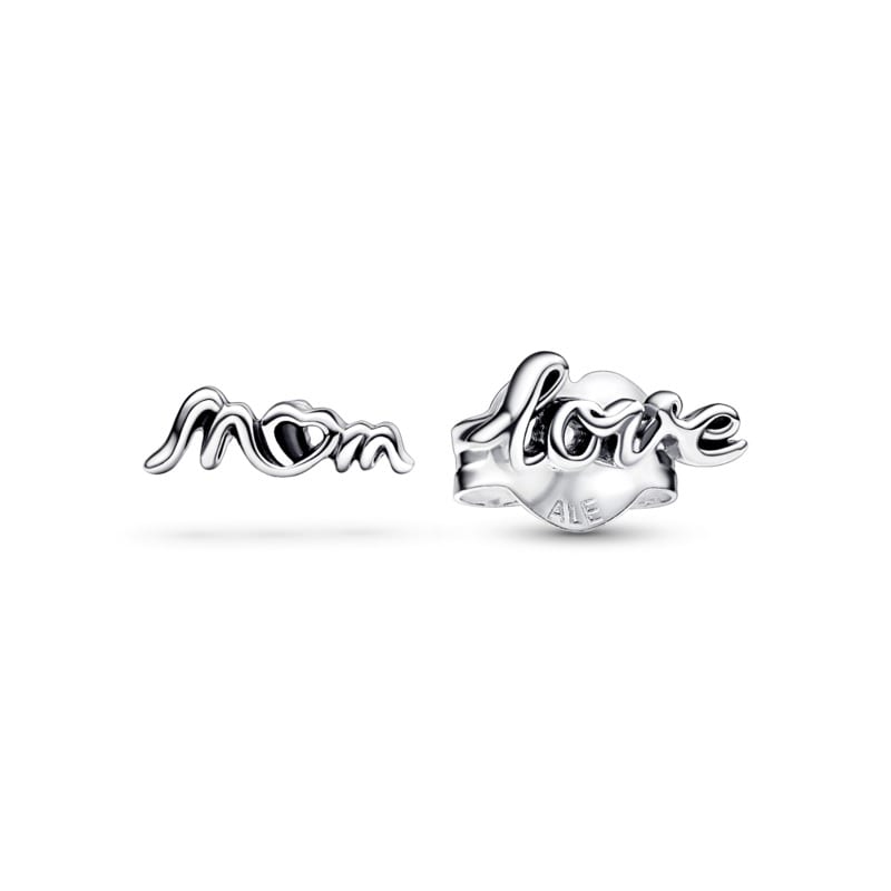 Love Mom Stud Earrings