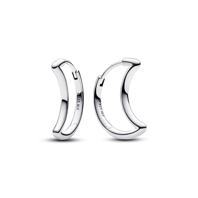 Moon Hoop Earring