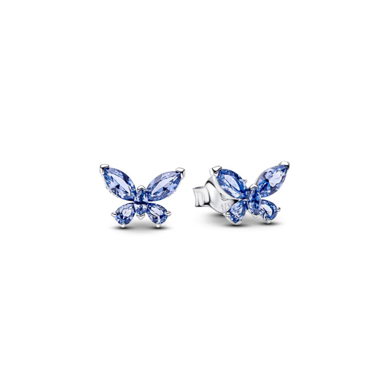 Pandora Blue Butterfly Stud Earrings