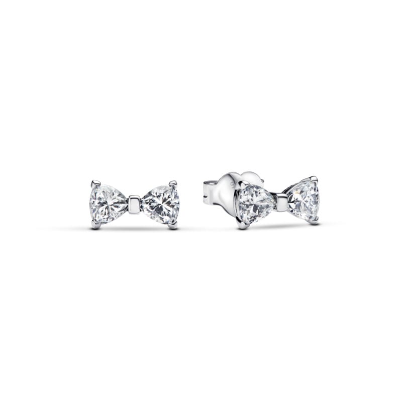Sparkling Bow Small Stud Earrings
