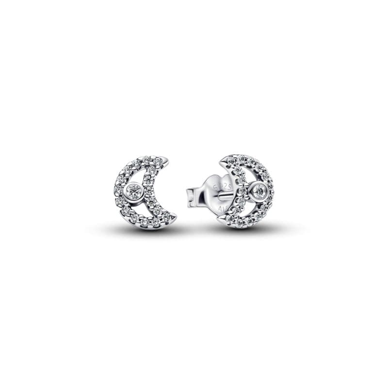 Pandora Sparkling Moon Stud Earrings 294257C01 294257 — Foto 1 von 1