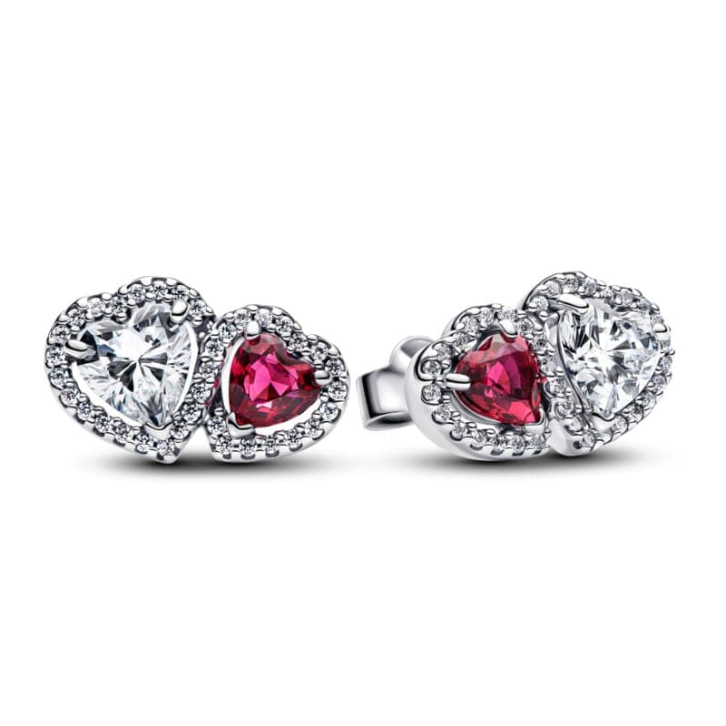 Pandora Halo Hearts Stud Earrings 293633C01 293633 — Foto 1 von 1