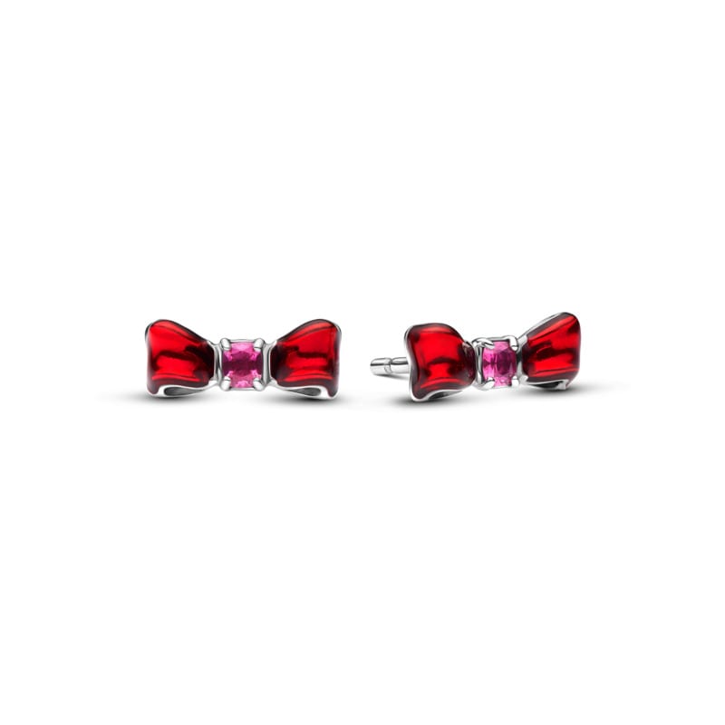 Pandora Disney Snow White Bow Stud Earrings