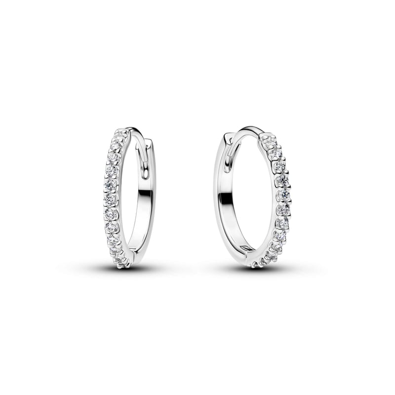 Sparkling Mini Hoop Earrings
