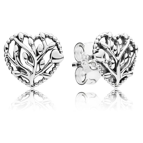 Flourishing Hearts Tree of Love Stud Earrings