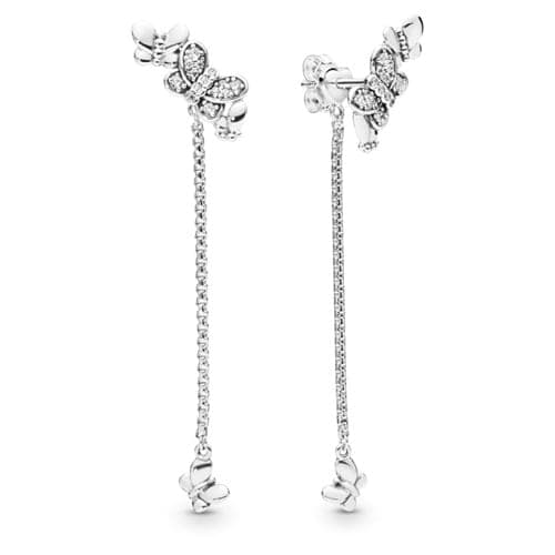 Pandora Bedazzling Butterflies Earrings Jackets 297964CZ 297964C — Foto 1 von 1