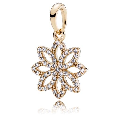 Pandora 14K Gold Lace Botanique Pendant 350179CZ 350179 — photo 1 of 1