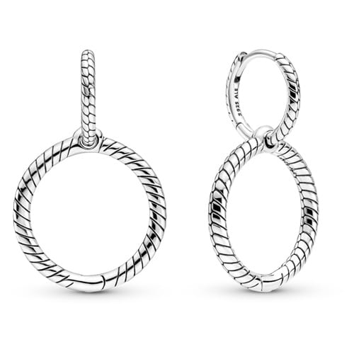 Charm Double Hoop Earrings