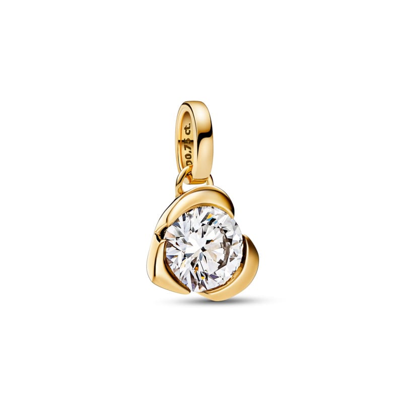 Pandora Talisman 14k Gold Lab-grown Diamond Heart Pendant