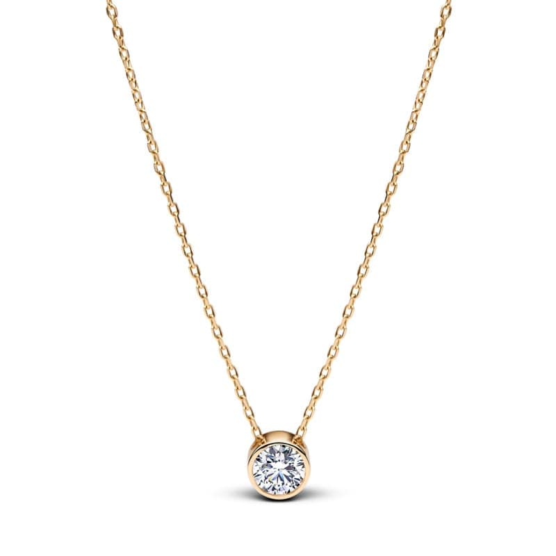 Pandora Era Bezel Lab-Grown Diamond Pendant Necklace 353833C01 353833 — photo 1 of 1