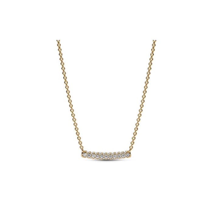Pandora Timeless Pavé Single-row Bar Collier Necklace