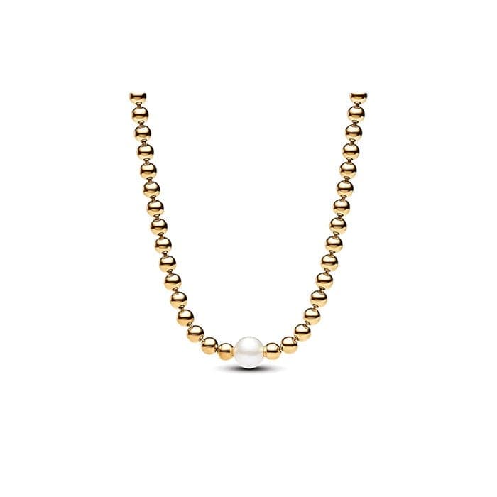 Pandora Treated Freshwater Cultured Pearl & Beads Collier Necklace 363176C01 363176 — foto 1 di 1