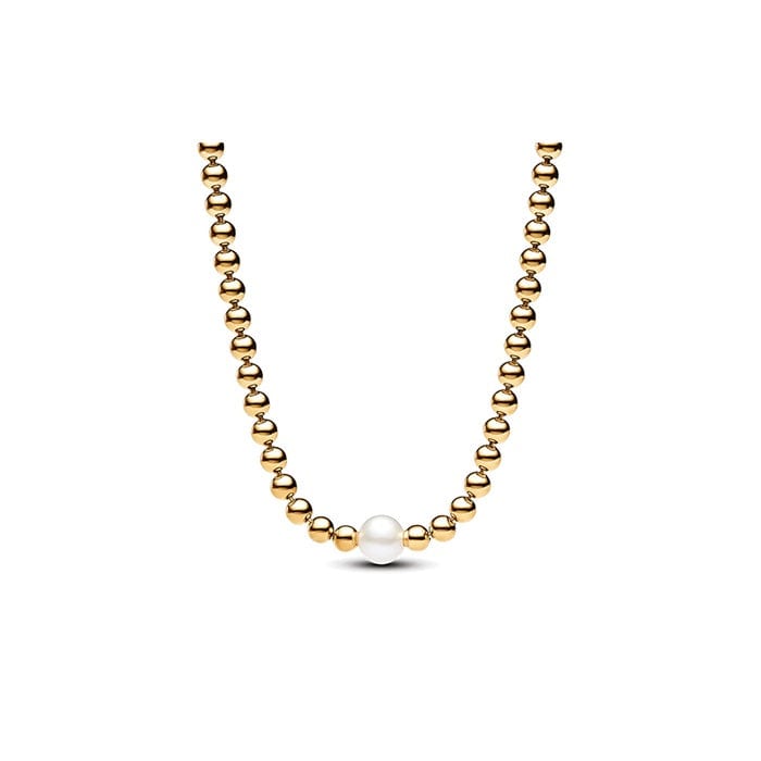 Treated Freshwater Cultured Pearl & Beads Collier Necklace