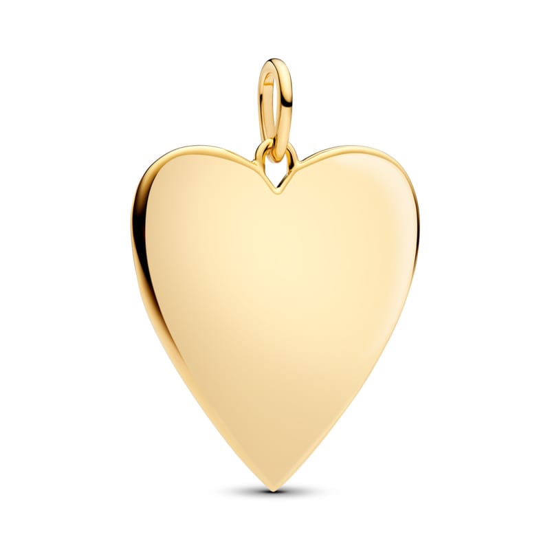 Engravable Heart Oversized Tag Pendant