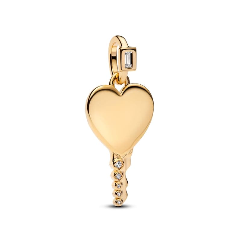Pandora Engravable Heart Key Pendant 364353C01 364353 — Foto 1 von 1
