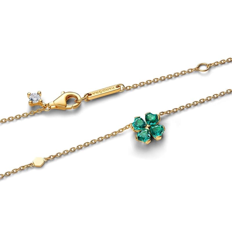 Pandora Green Lucky Clover Pendant Necklace 364502C01 364502 — photo 1 of 2