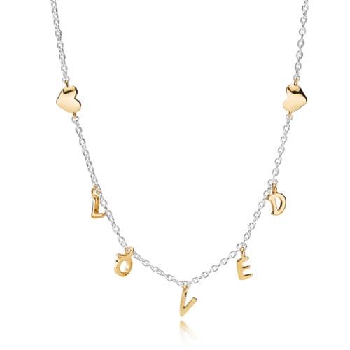 Loved Script Necklace