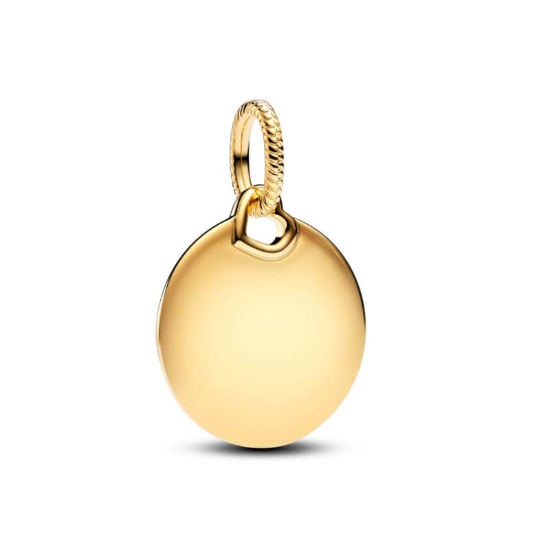 Pandora Engravable Round Tag Dangle Charm 368610C00 368610 — foto 1 de 1