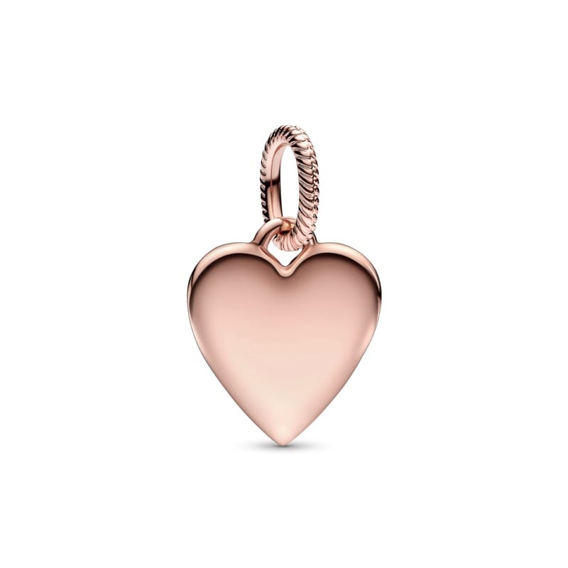 Moments Engravable Heart Tag Pendant Charm