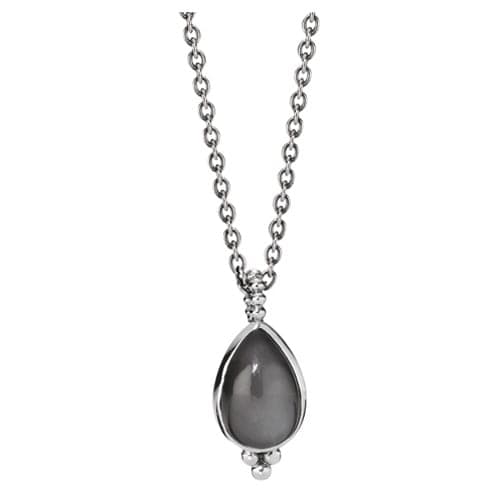 Pandora Grey Moonstone Teardrop Pendant Necklace 390172M 390172 — foto 1 di 1