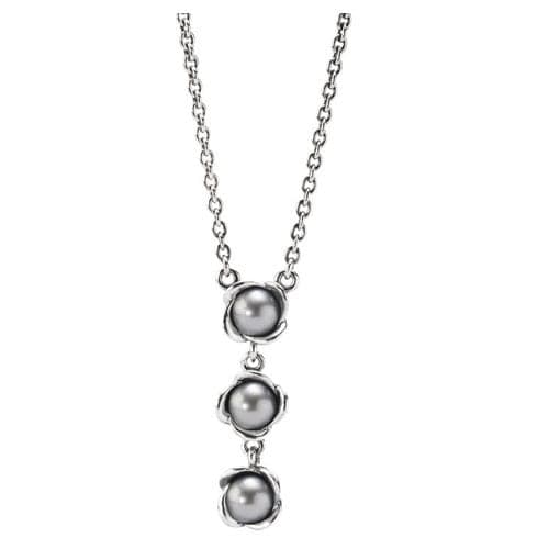 Pandora Bloom Grey Pearl Necklace 390150G 390150 — Foto 1 von 1