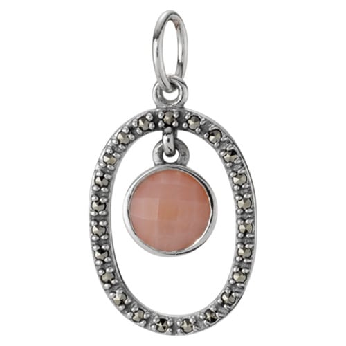 Vintage Pink Opal Pendant