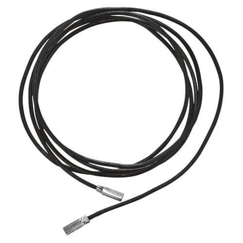 Leather Strap Necklace with Sterling Silver