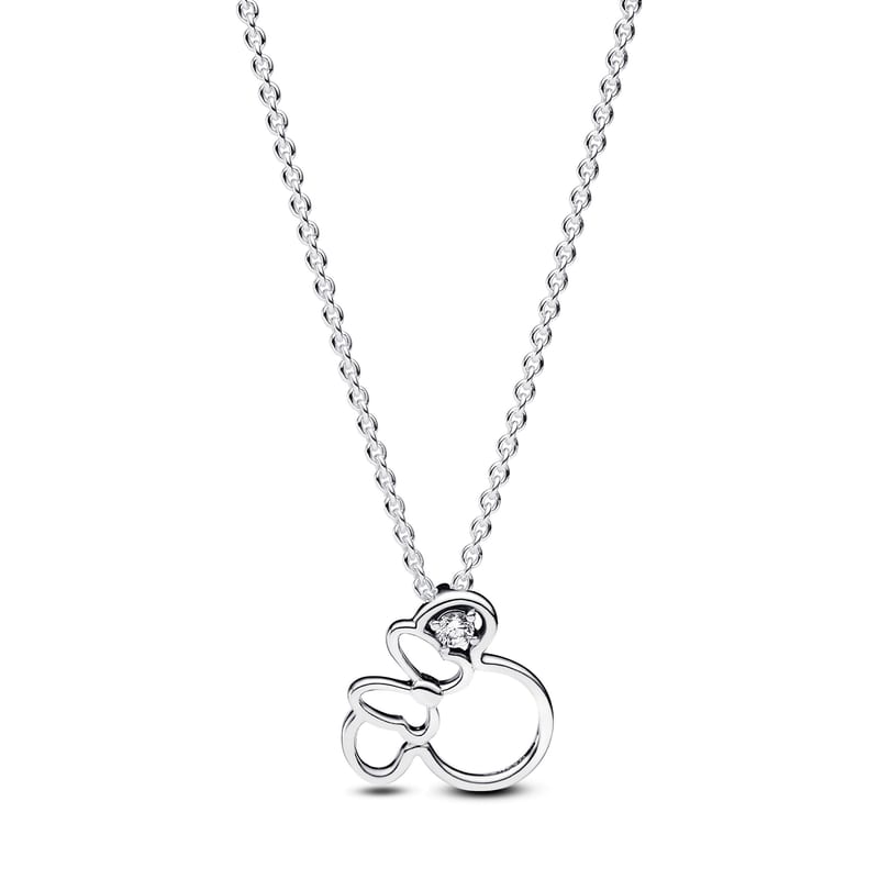 Disney Mickey and Minnie Mouse Silhouette Necklace