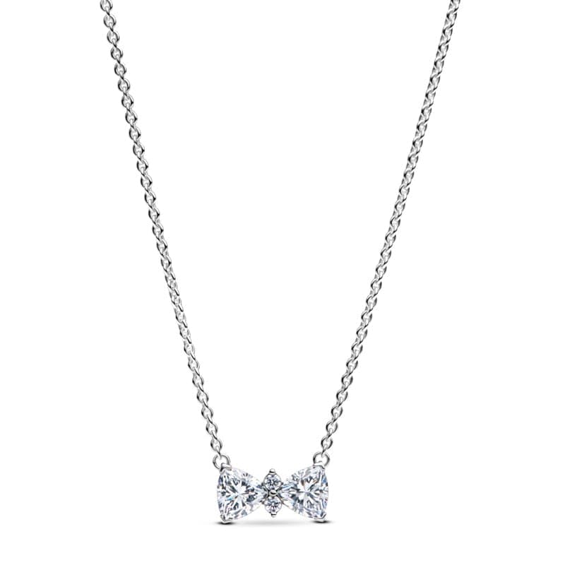 Pandora Sparkling Bow Necklace 393509C01 393509 — photo 1 of 1