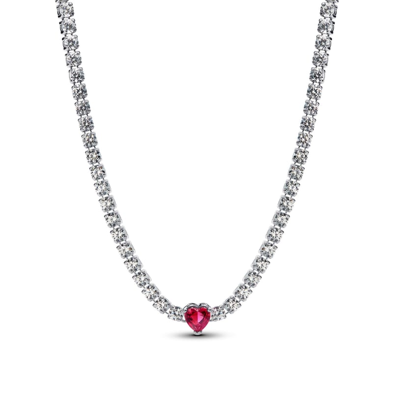 Halo Heart Pendant Choker