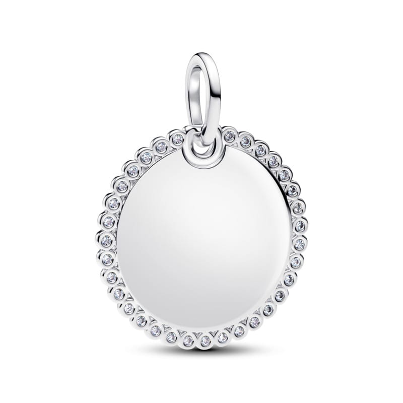 Engravable Round Tag Pendant