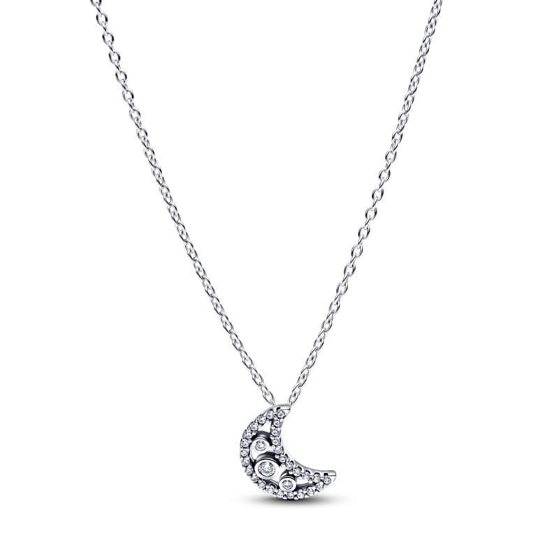Pandora Crescent Moon Pendant Necklace