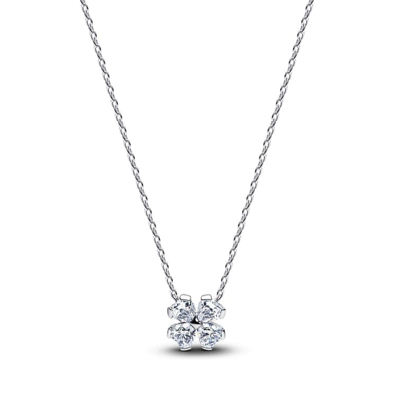 Pandora Sparkling Lucky Clover Pendant Necklace 394502C01 394502 — Foto 1 von 1
