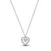 Talisman Sterling Silver Lab-Grown Diamond Heart Pendant Necklace