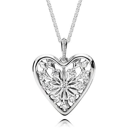 Pandora Heart of Winter Necklace with Large Pendant 396369C 396369 — Foto 1 von 1