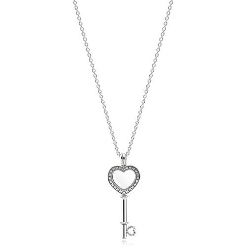 Heart Key Floating Locket