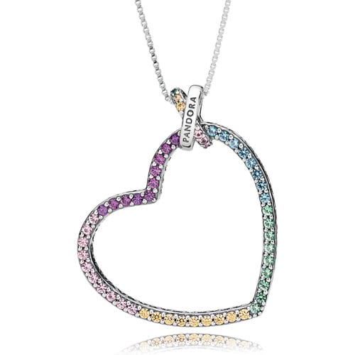 Limited Time Rainbow Heart Necklace