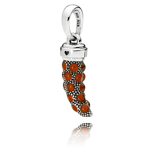Red Corno Amulet Pendant